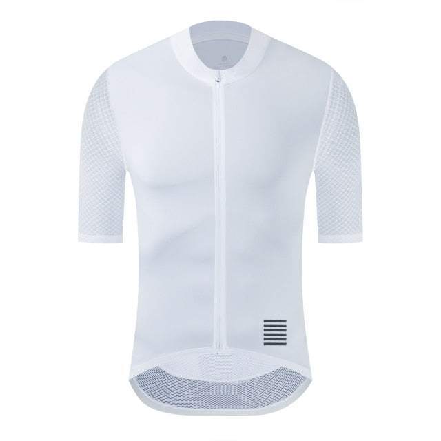 Men's White Colorado Retro Cycling Jersey, Ascent Aero